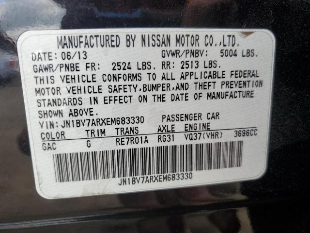 JN1BV7ARXEM683330 - 2014 INFINITI Q50 BASE Negro foto 13