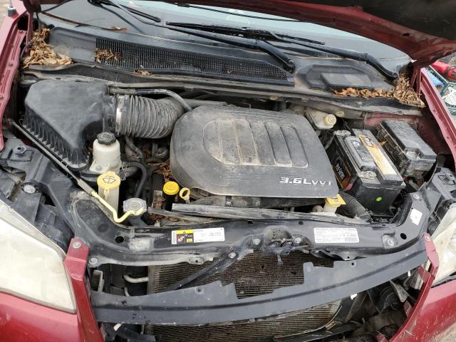 2C4RC1BG2DR583603 - 2013 CHRYSLER TOWN & COU TOURING წითელი ფოტო 12