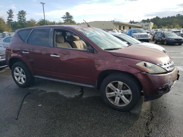 JN8AZ08W76W505367 - 2006 NISSAN MURANO SL RED photo 4