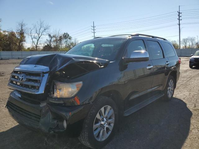 5TDZY68A88S011000 - 2008 TOYOTA SEQUOIA LIMITED BLACK photo 2