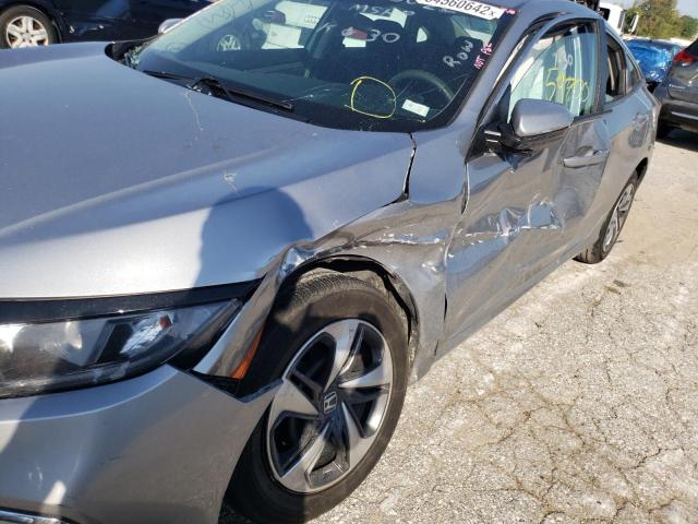 2HGFC2F63KH548440 - 2019 HONDA CIVIC LX GRAY photo 9