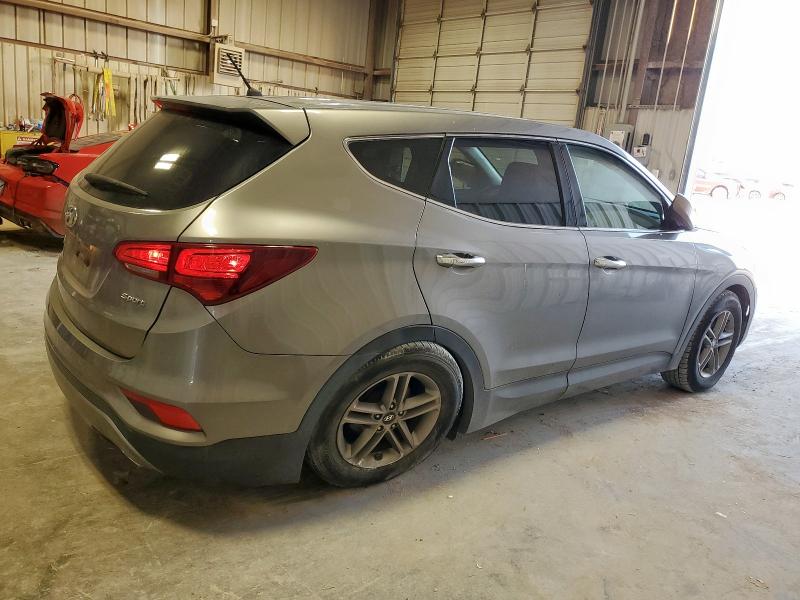 5NMZT3LB0JH081208 - 2018 HYUNDAI SANTA FE S GRAY photo 3