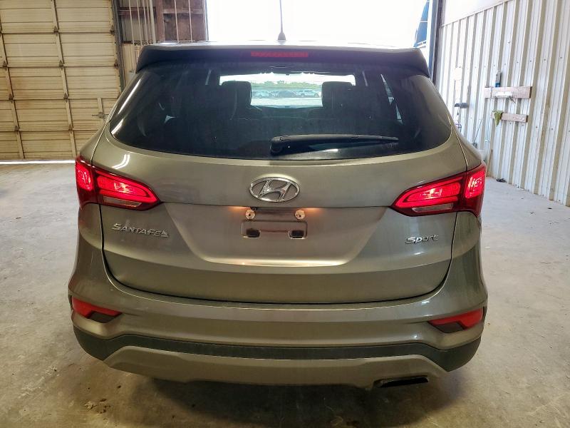 5NMZT3LB0JH081208 - 2018 HYUNDAI SANTA FE S GRAY photo 6