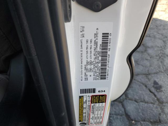 3TYSZ5AN0NT096310 - 2022 TOYOTA TACOMA ACCESS CAB თეთრი ფოტო 12