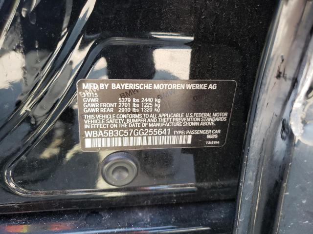 WBA5B3C57GG255641 - 2016 BMW 535 XI Чорний фото 12