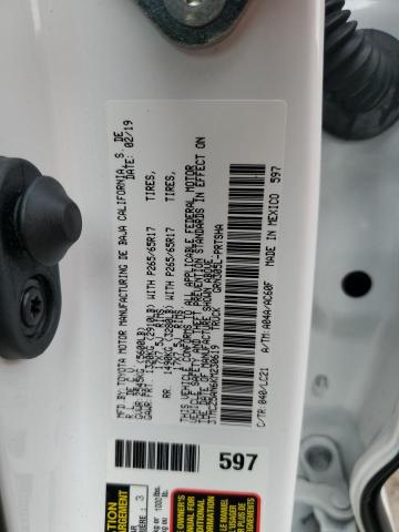 3TMCZ5AN6KM230619 - 2019 TOYOTA TACOMA DOUBLE CAB WHITE photo 12