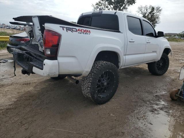 3TMCZ5AN6KM230619 - 2019 TOYOTA TACOMA DOUBLE CAB WHITE photo 3
