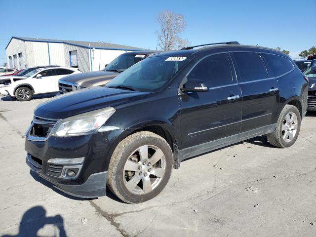 1GNKRJKD9EJ166921 - 2014 CHEVROLET TRAVERSE LTZ BLACK photo 1