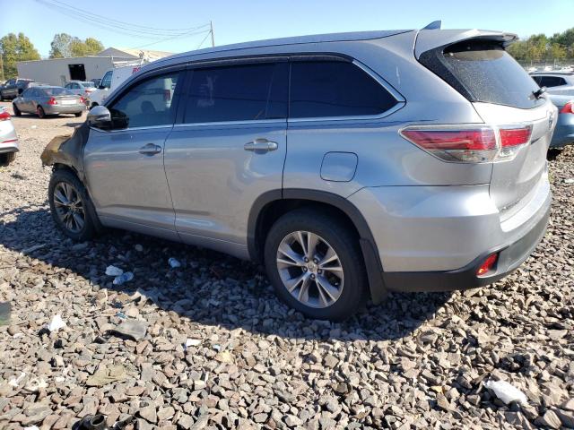 5TDJKRFH0ES059523 - 2014 TOYOTA HIGHLANDER XLE ვერცხლისფერი ფოტო 2