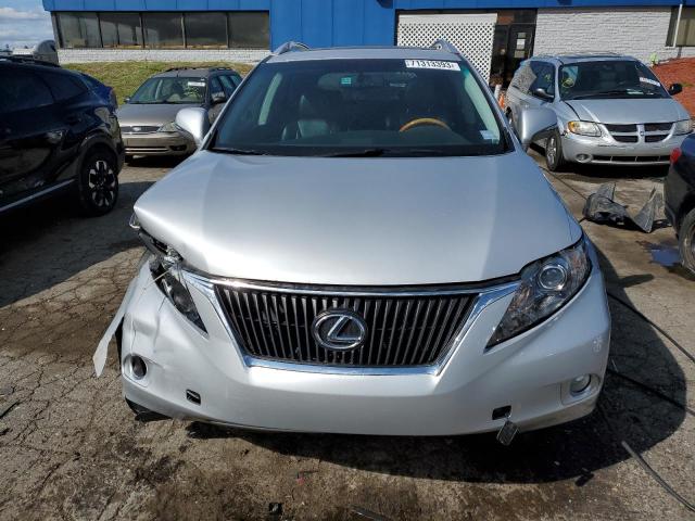 2T2BK1BA2AC043157 - 2010 LEXUS RX 350 SILVER photo 5