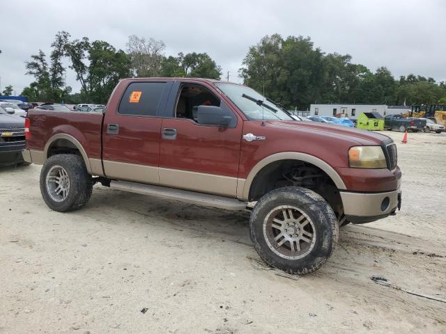 1FTPW14506KB54049 - 2006 FORD F150 SUPERCREW BURGUNDY photo 4