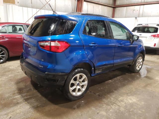 MAJ6S3GL5KC298834 - 2019 FORD ECOSPORT SE BLUE photo 3