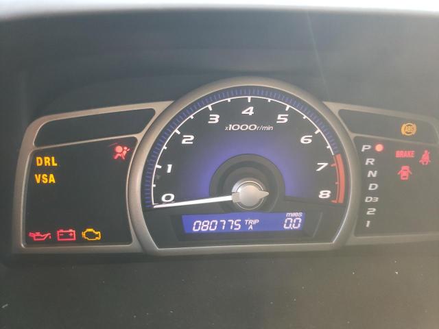 19XFA1F91AE029938 - 2010 HONDA CIVIC EXL ნაცრისფერი ფოტო 9