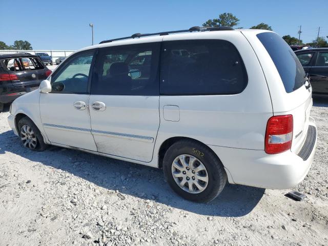 KNDUP131556619138 - 2005 KIA SEDONA EX WHITE photo 2