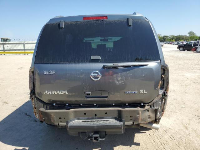 5N1BA0ND3EN609932 - 2014 NISSAN ARMADA SV GRAY photo 6