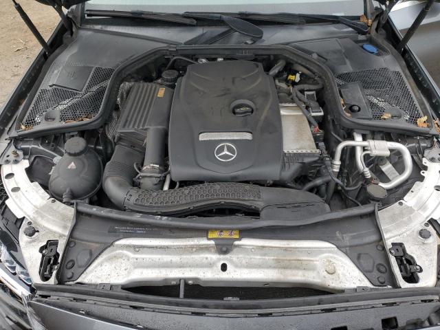 55SWF4KB2HU201103 - 2017 MERCEDES-BENZ C 300 4MATIC GRAY photo 11