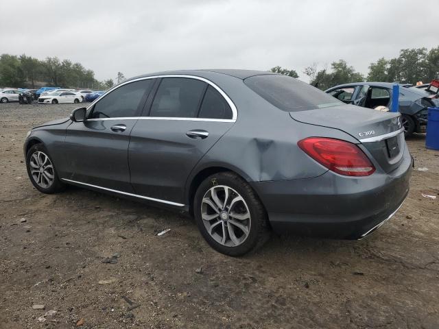 55SWF4KB2HU201103 - 2017 MERCEDES-BENZ C 300 4MATIC GRAY photo 2