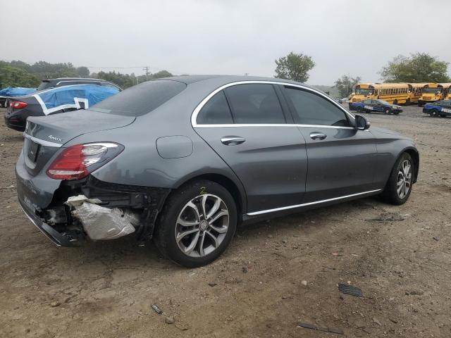 55SWF4KB2HU201103 - 2017 MERCEDES-BENZ C 300 4MATIC GRAY photo 3