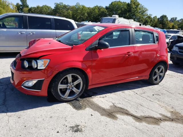 1G1JG6SB8E4105976 - 2014 CHEVROLET SONIC RS RED photo 1