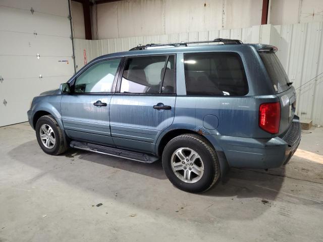 5FNYF18665B026577 - 2005 HONDA PILOT EXL Կապույտ լուսանկար 2