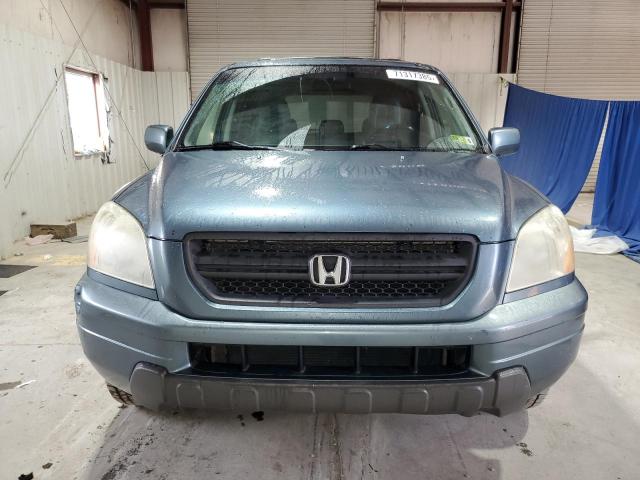 5FNYF18665B026577 - 2005 HONDA PILOT EXL Կապույտ լուսանկար 5