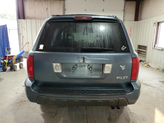 5FNYF18665B026577 - 2005 HONDA PILOT EXL Կապույտ լուսանկար 6