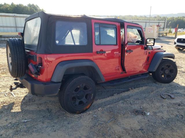 1C4BJWDG3DL675104 - 2013 JEEP WRANGLER UNLIMITED SPORT RED photo 3
