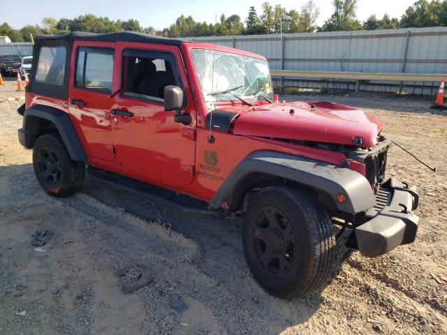 1C4BJWDG3DL675104 - 2013 JEEP WRANGLER UNLIMITED SPORT RED photo 4