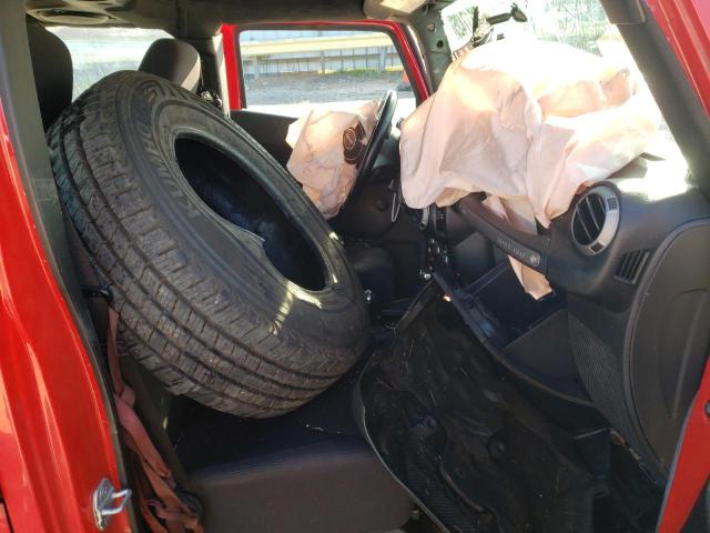 1C4BJWDG3DL675104 - 2013 JEEP WRANGLER UNLIMITED SPORT RED photo 7