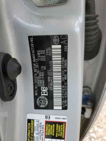 2T1BU4EE1DC101178 - 2013 TOYOTA COROLLA BASE SILVER photo 12