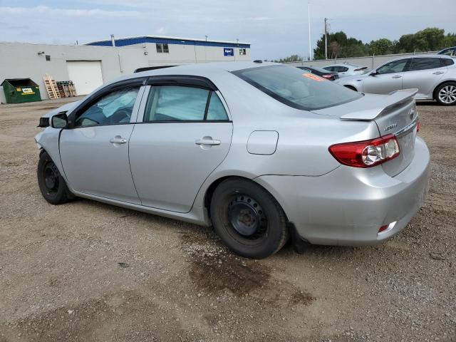 2T1BU4EE1DC101178 - 2013 TOYOTA COROLLA BASE SILVER photo 2