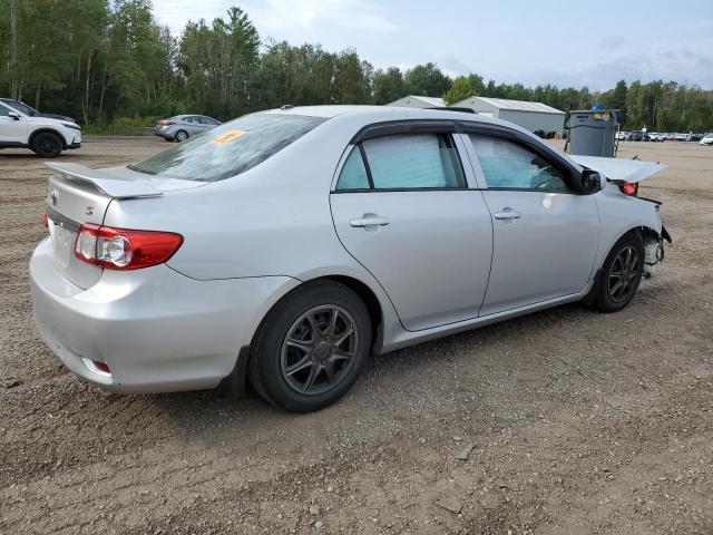 2T1BU4EE1DC101178 - 2013 TOYOTA COROLLA BASE SILVER photo 3