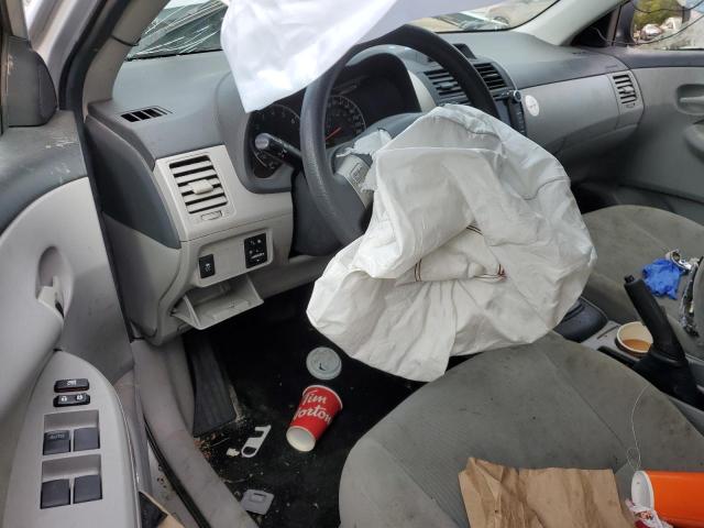 2T1BU4EE1DC101178 - 2013 TOYOTA COROLLA BASE SILVER photo 8