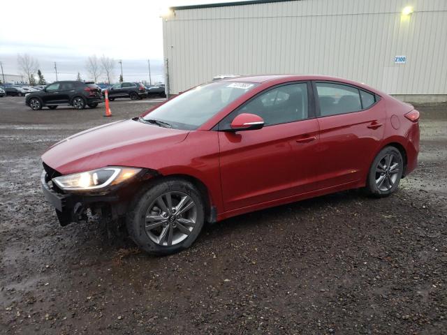 KMHD84LF0JU636117 - 2018 HYUNDAI ELANTRA SEL RED photo 1