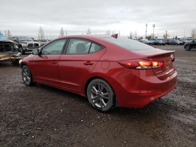 KMHD84LF0JU636117 - 2018 HYUNDAI ELANTRA SEL RED photo 2