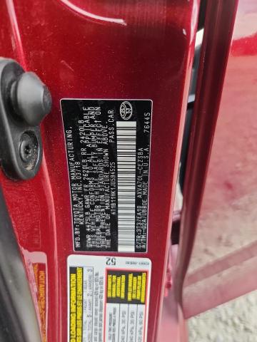 4T1B11HK1JU594525 - 2018 TOYOTA CAMRY L BURGUNDY photo 13