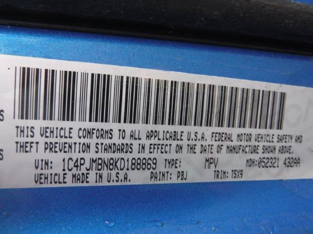 1C4PJMBN8KD188869 - 2019 JEEP CHEROKEE TRAILHAWK BLUE photo 12