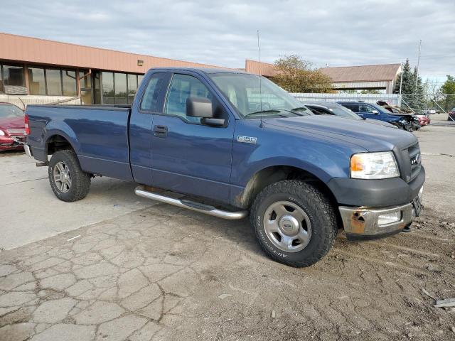 1FTRF14595NC11516 - 2005 FORD F150 BLUE photo 4