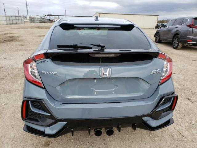 SHHFK7H94MU222546 - 2021 HONDA CIVIC SPORT TOURING GRAY photo 6