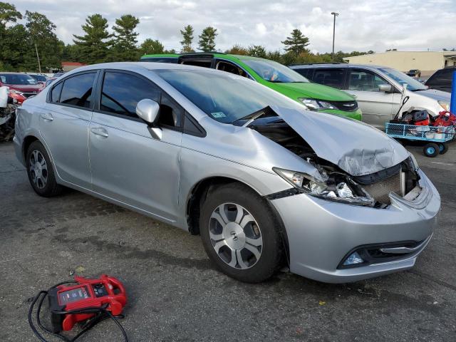 19XFB4F31DE004052 - 2013 HONDA CIVIC HYBRID L SILVER photo 4