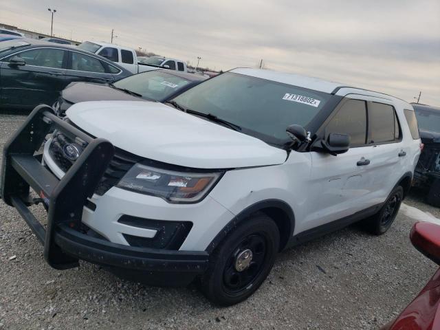 1FM5K8AR3JGC55998 - 2018 FORD EXPLORER POLICE INTERCEPTOR WHITE photo 1