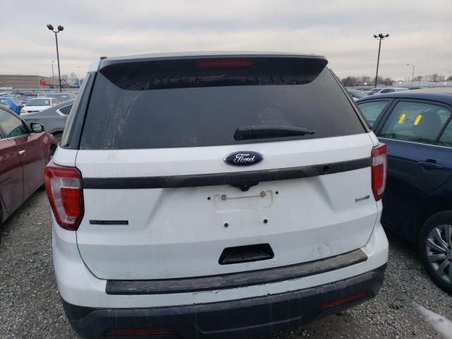 1FM5K8AR3JGC55998 - 2018 FORD EXPLORER POLICE INTERCEPTOR WHITE photo 6