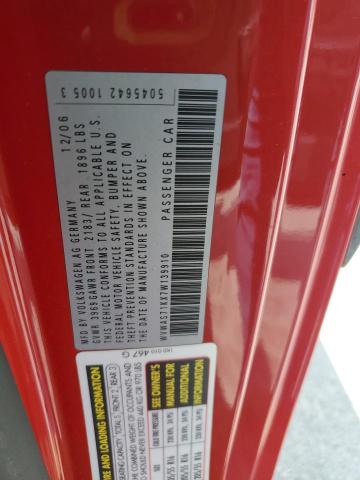 WVWAS71KX7W139910 - 2007 VOLKSWAGEN RABBIT Qırmızı foto 12