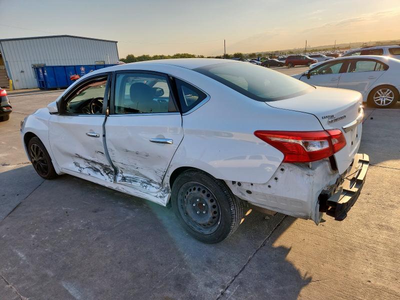3N1AB7AP5KY274339 - 2019 NISSAN SENTRA S WHITE photo 2