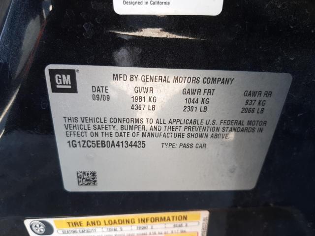 1G1ZC5EB0A4134435 - 2010 CHEVROLET MALIBU 1LT 黑色 照片 12