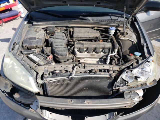 2HGES16595H531050 - 2005 HONDA CIVIC LX GRAY photo 11