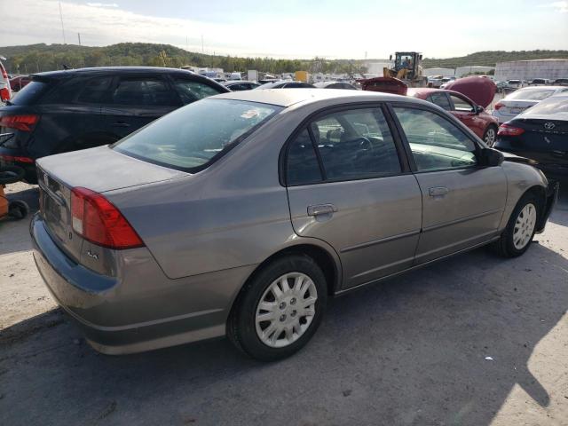 2HGES16595H531050 - 2005 HONDA CIVIC LX GRAY photo 3