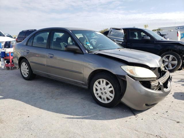 2HGES16595H531050 - 2005 HONDA CIVIC LX GRAY photo 4