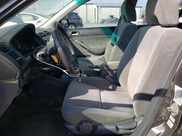 2HGES16595H531050 - 2005 HONDA CIVIC LX GRAY photo 7