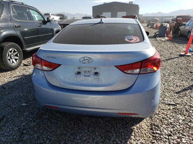 KMHDH4AE0CU358218 - 2012 HYUNDAI ELANTRA GLS BLUE photo 6